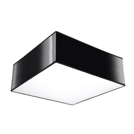 LED mennyezeti lámpa HORUS E27 Square Fixture 25cm Fekete SOLLUX