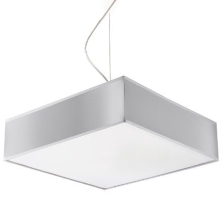 LED függesztett mennyezeti lámpa HORUS 2xE27 négyzet 35cm szürke SOLLUX