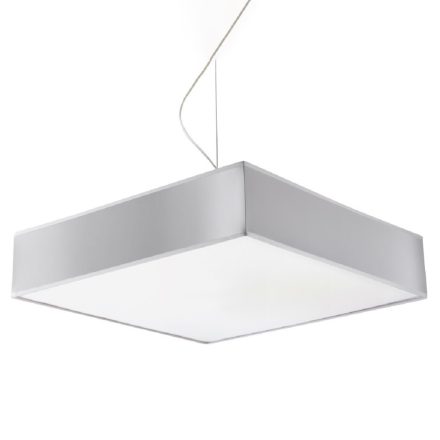 LED függesztett mennyezeti lámpa HORUS 3xE27 négyzet 45cm szürke SOLLUX