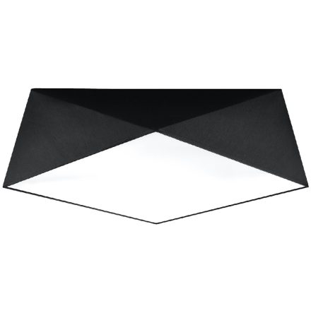 HEXA LED plafon mennyezeti lámpa 3xE27 négyzet alakú lámpatest 45cm fekete SOLLUX