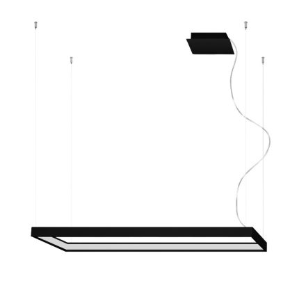 LED függő mennyezeti lámpa TUULA M 50W 3000K csillár téglalap alakú 110x30 fekete SOLLUX