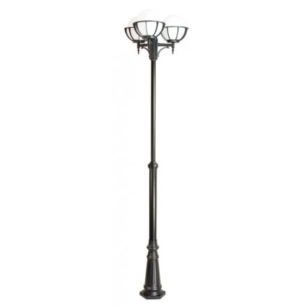 Kültéri kerti lámpaoszlop LANTERN E27 golyók kosárral 250 OGMWN 3 KPO 250 185-285cm fekete Su-Ma