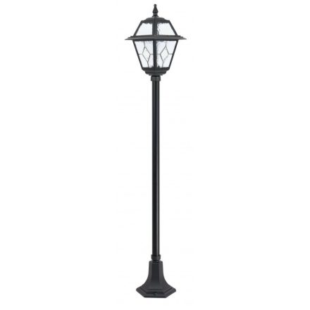 Kültéri kerti lámpaoszlop LANTERN E27 ólomüveg K 5002/1 N 160cm fekete Su-Ma