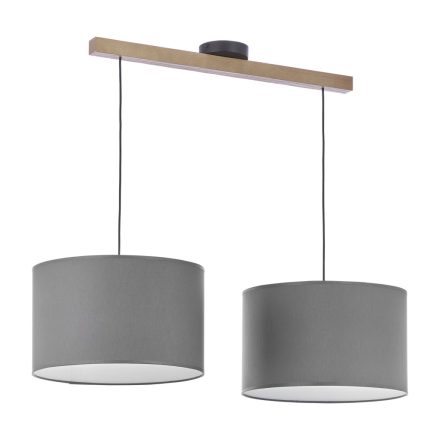 TROY GREY Grafit fa skandináv függő mennyezeti lámpa 2xE27 4220 TK Lighting