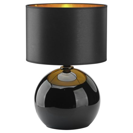 Éjszakai asztali lámpa PALLA BLACK/GOLD lámpaernyő fekete és arany Modern E27 5081 TK világítás