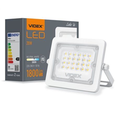LED reflektor 20W 1800lm 5000K IP65 fehér VIDEX LUCA