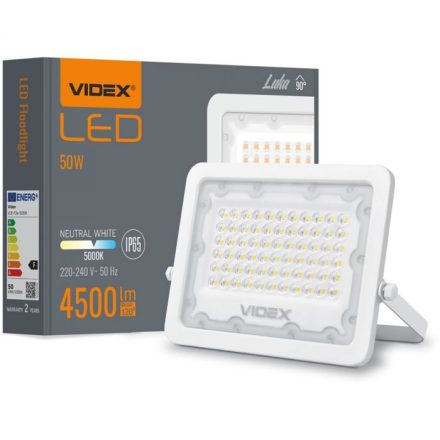 LED reflektor 50W 4500lm 5000K IP65 Fehér VIDEX LUCA