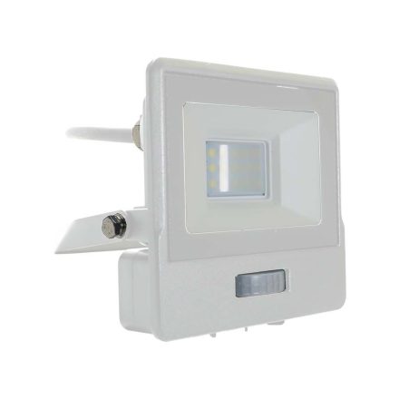 LED reflektor 10W 735lm 3000K IP65 Fehér mozgásérzékelővel és CUT-OFF funkcióval Samsung Chip VT-118S-1-W V-TAC