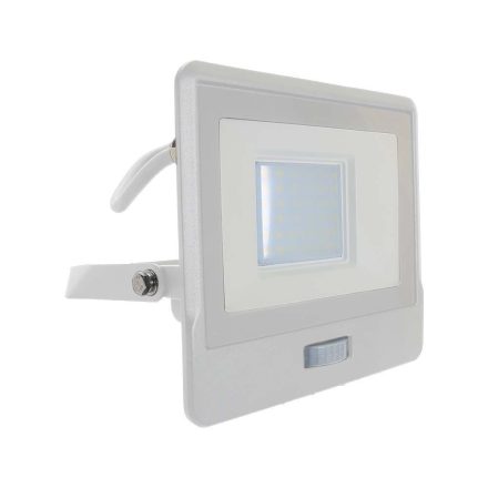 LED reflektor 30W 2340lm 3000K IP65 fehér mozgásérzékelővel és CUT-OFF funkcióval Samsung Chip VT-138S-1-W V-TAC