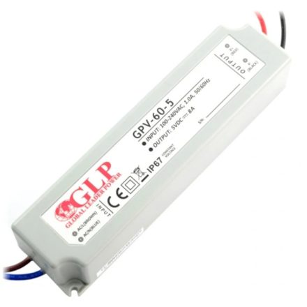 Feszültség LED tápegység 40W 8.00A 5V IP67 GPV 60-5 HERMETIC GLP